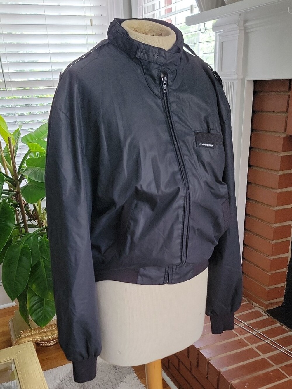 Members Only Black Zip-Front Bomber Jacket - Picture 5 of 5